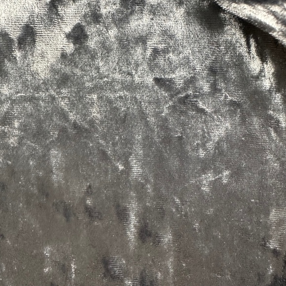 & Other Stories Sz Large Crushed Velvet Velour Button Up Shirt Top Slate Blue - Picture 2 of 7